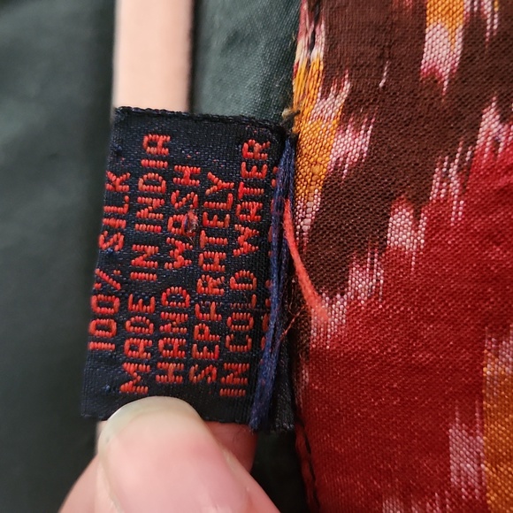 Vintage silk patchwork vest - Picture 4 of 8